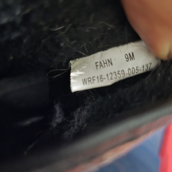 BareTraps Shoes Women's 9M Fahn Duck Boots Mid-Calf Cold Weather Black Wine - Picture 3 of 7